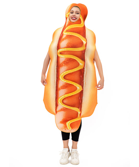 Seasons Halloween Hot Dog Costumes for Adult, One Size Fits Most