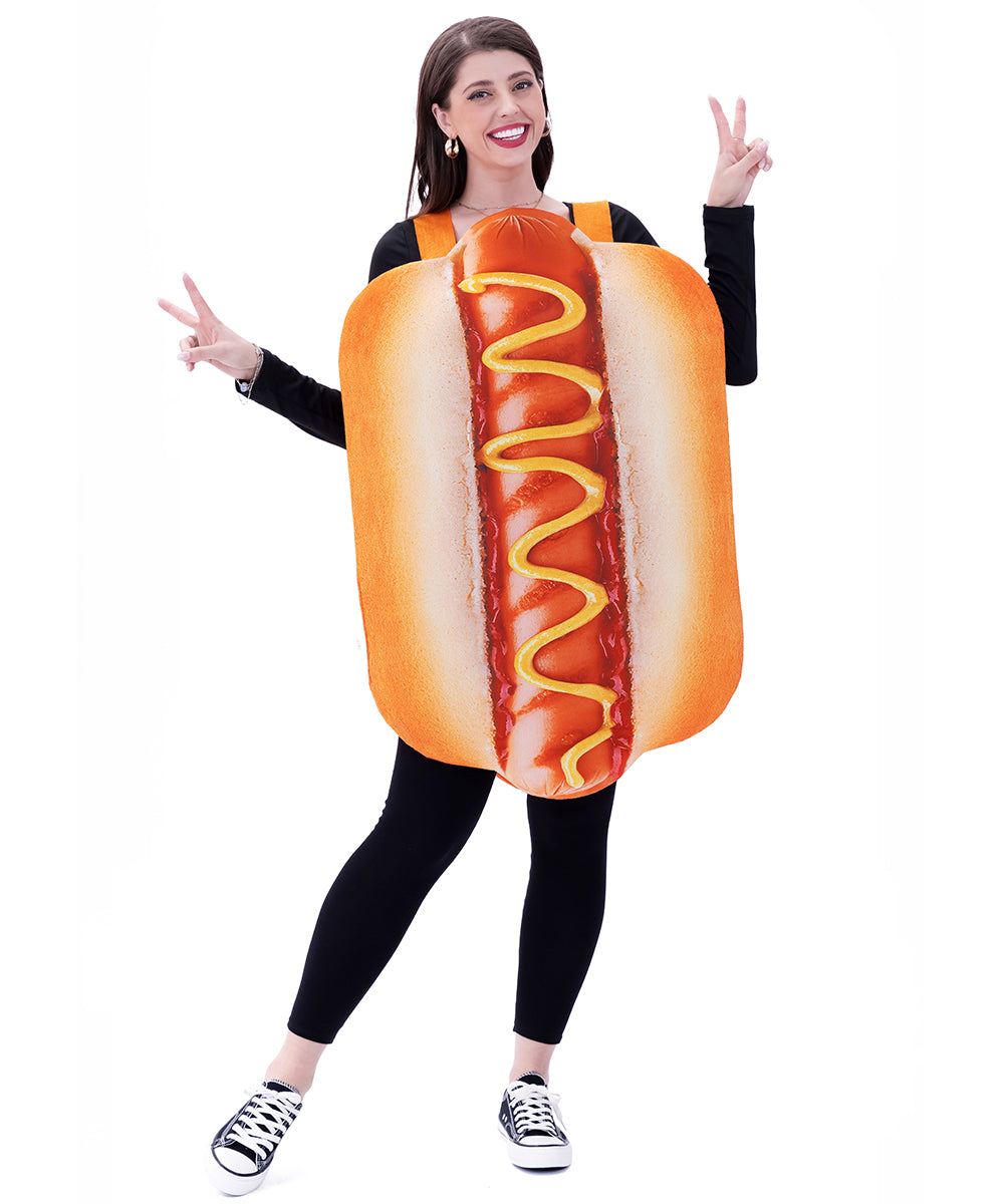 Seasons Halloween Hot Dog Costume Cosplay For Adult, One Size