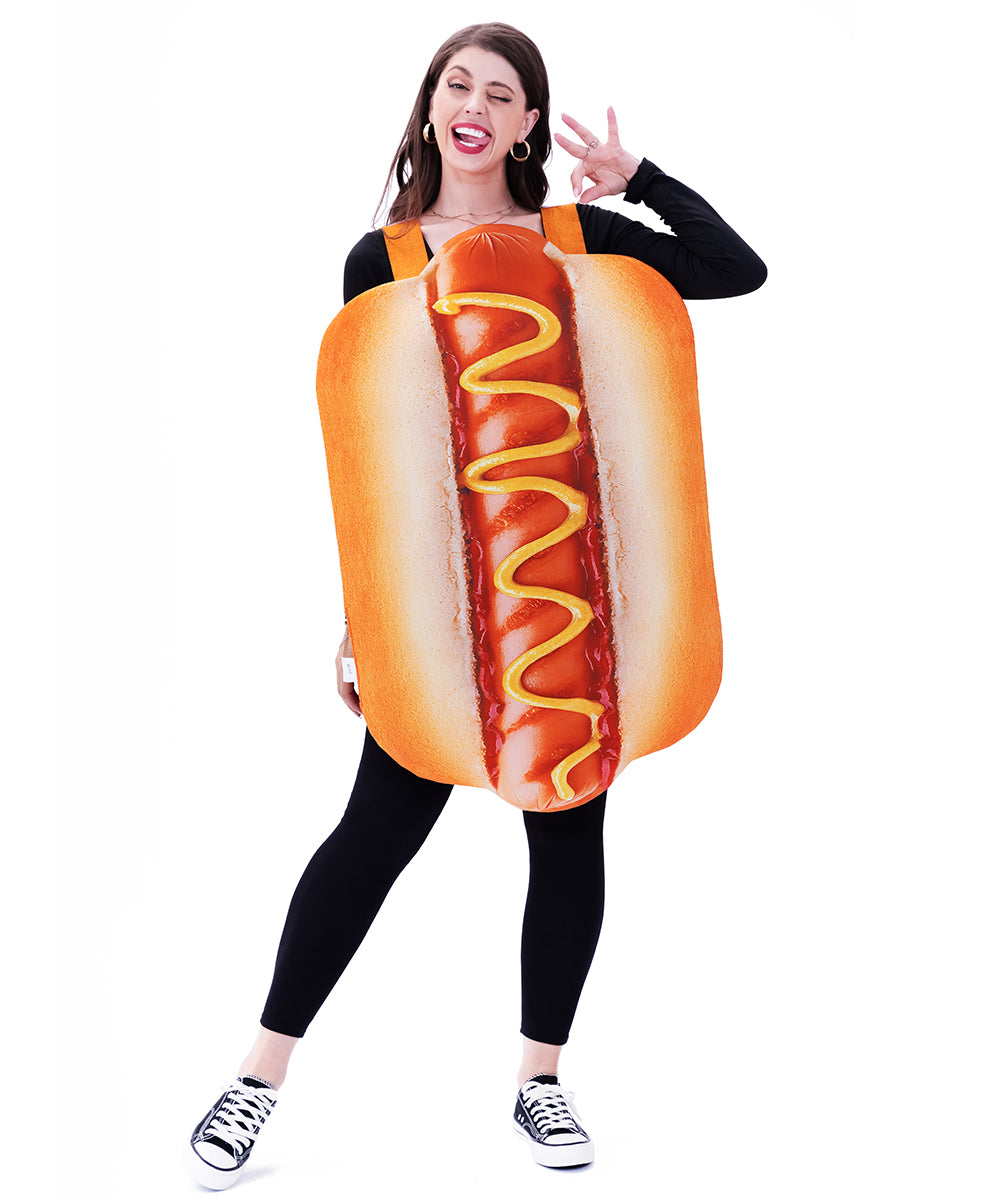 Seasons Halloween Hot Dog Costume Cosplay For Adult, One Size