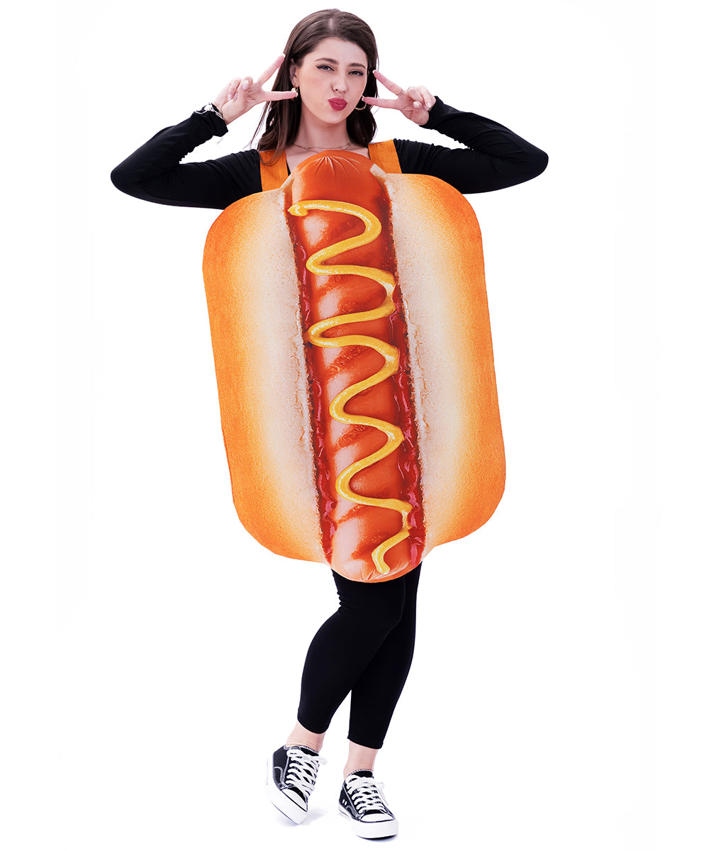 Seasons Halloween Hot Dog Costume Cosplay For Adult, One Size