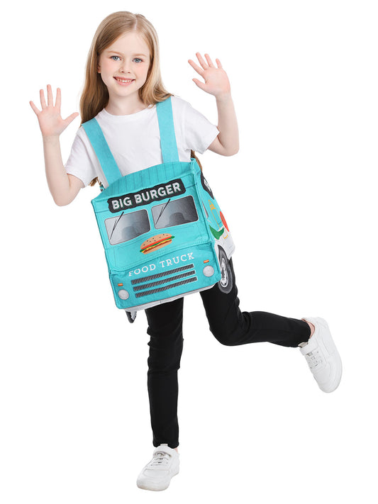 Seasons Food Truck Costume, Big Burger Design, Halloween Costume for Child