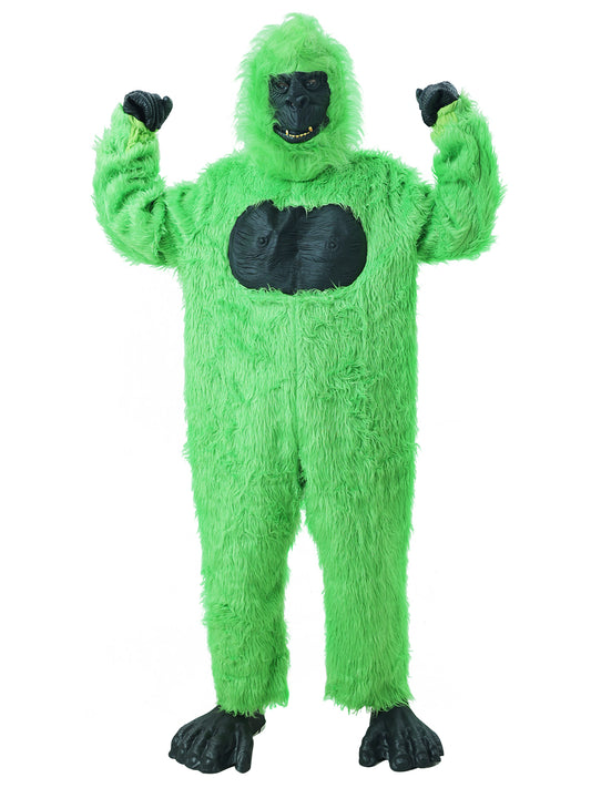 Seasons Deluxe Gorilla Costume with Feet, UV Black Light Reactive, Adult One Size