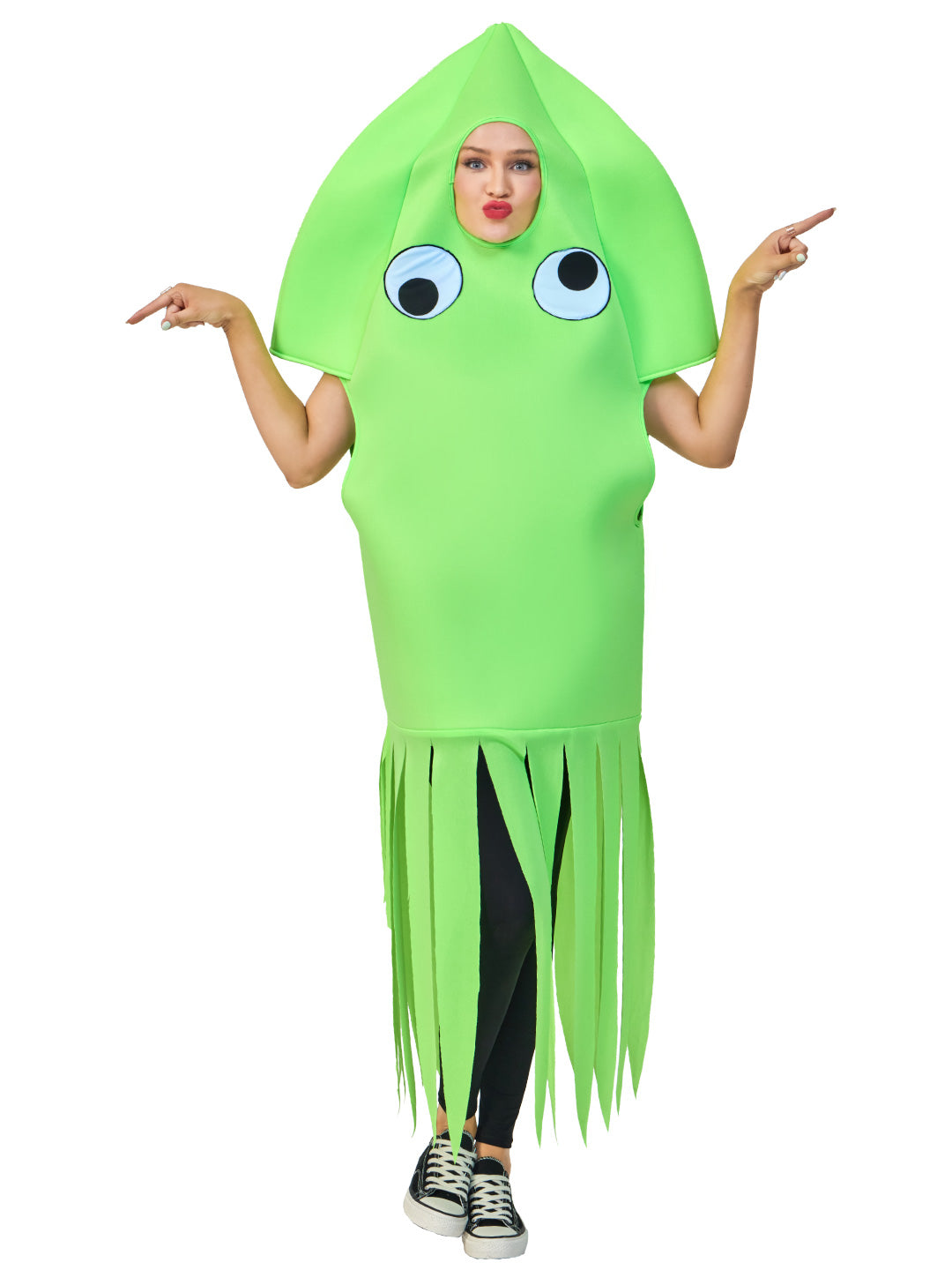 Seasons Adult Squid Halloween Costume, Funny Ocean Animal Costumes, UV Black Light Reactive One Size