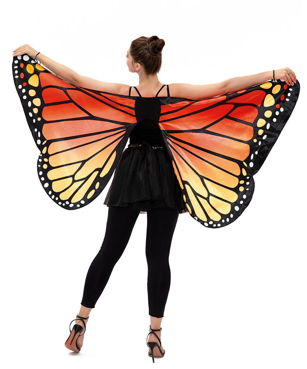 Seasons Adult Monarch Butterfly Cape Wings, One Size