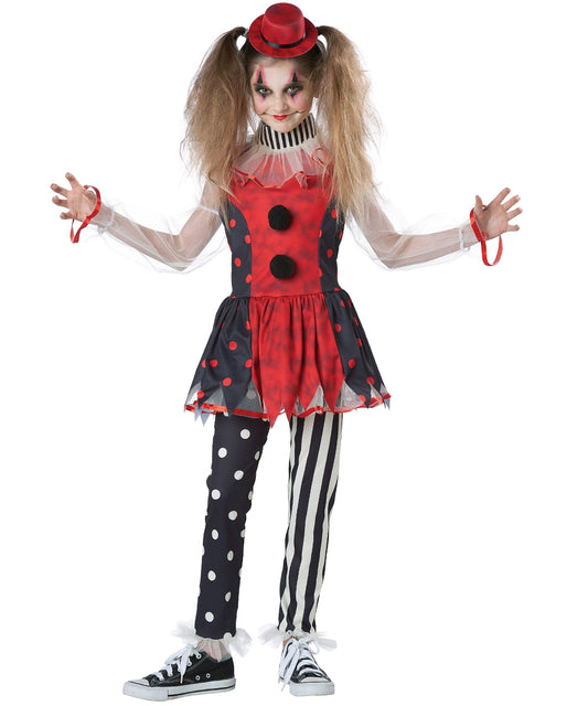 Seasons Creepy Vintage Clown Costume Halloween Costume for Girls